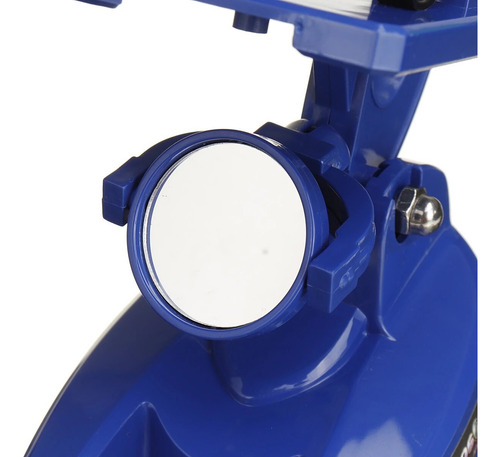 Microscopio Para Estudiantes Principiantes Con Accesorios Color Azul