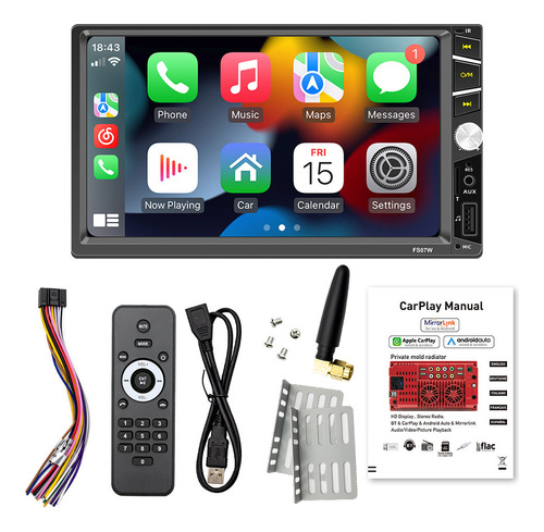 Reproductor Multimedia Mp5 Con Pantalla Táctil Carplay Car R