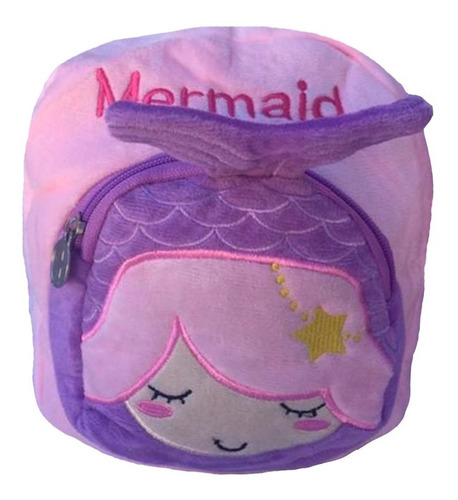 Mochila Nena Sirena Plush , Ideal Regalo Dia Del Niño !!