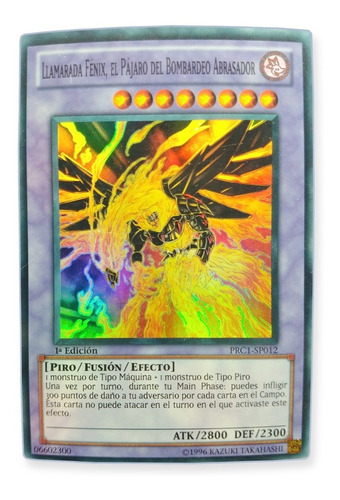 Yugi-oh! Blaze Fenix The Burning Bombardment Bird Prc1-en012