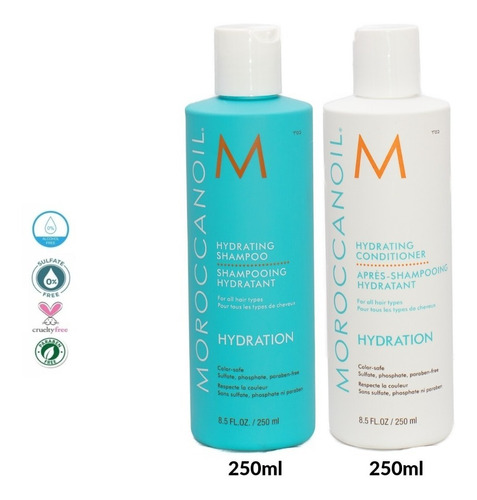 Pack Shampoo Y Acondicionador Hidratante 250ml Moroccanoil