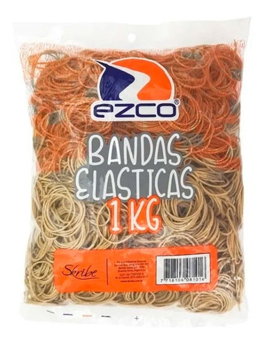 Bandas Elásticas 1kg. Ezco 8101 Skribe Canalejas