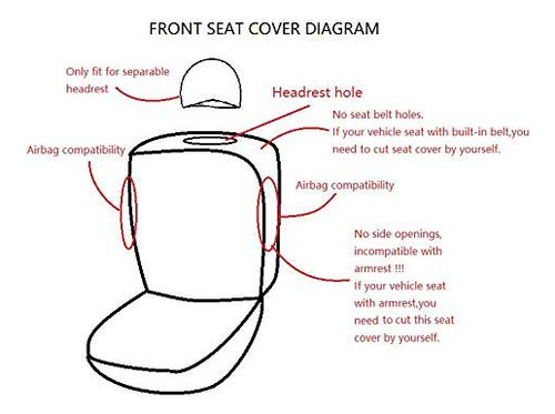 Funda Universal Para Asiento De Coche Protector De Piel
