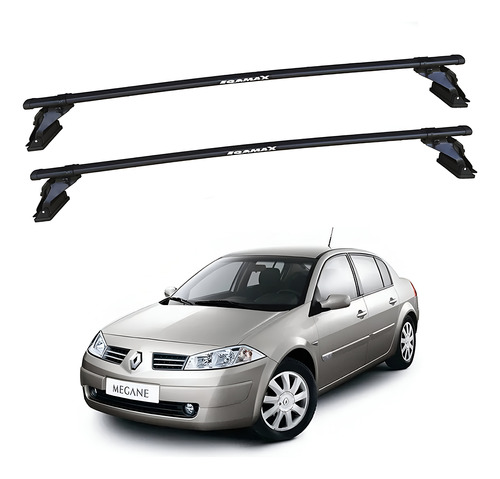 Barras De Techo Eqmax Renault Megane Hatch 1998-2005 Negro