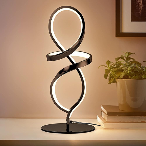 Lámpara De Mesa Mayful Modern, Lámpara Led En Espiral, Lámpa