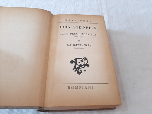 Imagen 2 de 4 de Pian Della Tortilla / La Battaglia John Steinbeck Bompiani