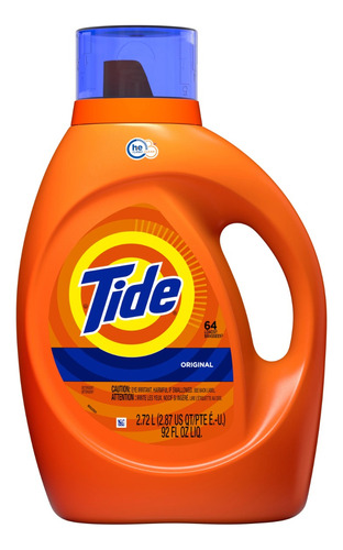 Jabón Líquido Tide Original Detergente Para Ropa 2.72lt