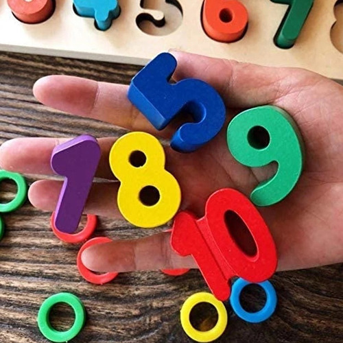 Set Matemáticas Puzzle Numero Y Cantidades Calculo Niños