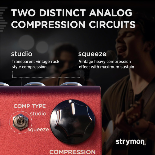 Strymon Compadre Dual Voice Compressor Y Boost Guitar Effect