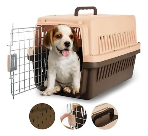 Jaula Transporte Canil Perro Gatos Medidas 58x37x37 Cm Xl