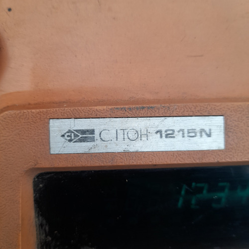 Imagem 3 de 9 de Calculadora Antiga C.itoh 1215n Funcionando Rara Visor Verde