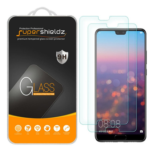  2-pack  Supershieldz Para Huawei P20 Protector De Visualiz