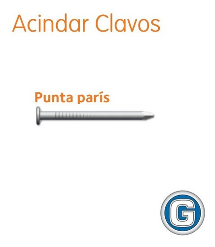 Clavos Punta Paris Acindar De 3 Pulgada Bolsa 1 Kg Gramabi