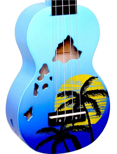 Imagen 3 de 10 de Ukelele Electroacustico Soprano Diseño Mahalo + Funda + Pua