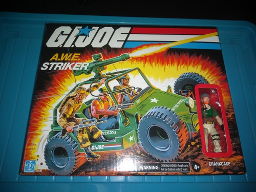 G.i. Joe A.w.e. Striker Con Figura Crankcase Hasbro Original