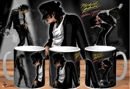 Taza Michael Jackson Billie Jean Edicion Limitada 4k Art