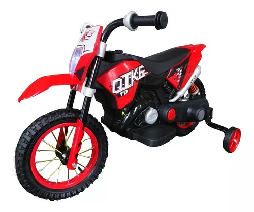 Moto Elétrica Infantil Cross Até 25kg Som 2-3 Km/h Importway Cor Azul