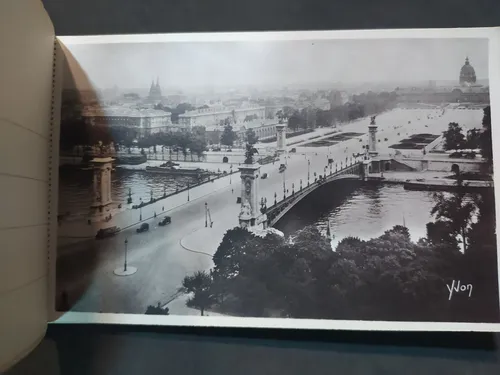 Antiguo Álbum De Fotos Postales Paris (Usado)