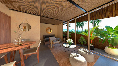 En Venta Estudio En Tulum Con Área De Bbq, Jacuzzi, Rooftop Bar, Rooftop Pool, Swimup Pool, Asoleadero, Recepción Y Estacionamiento.