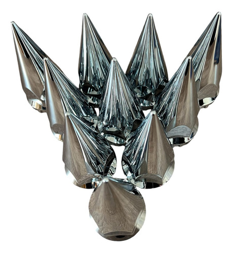 Cubre Tuerca Cromada Punta De Lapiz Hexagonal Rosca 60pz