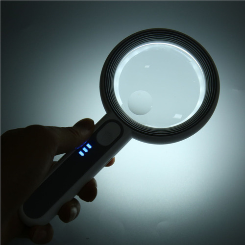 Lente Óptica Recargable Portátil Con Lupa Led