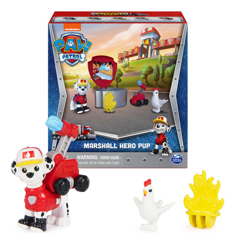 Paw Patrol, Big Truck Pups Marshall Figura De Acción Con D.