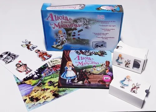 Imagen 5 de 5 de Libro Alicia En El País De Las Maravillas - Realidad Virtual