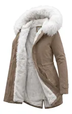Más Grueso Abrigo Chaqueta De Algodón Con Capucha Para Mujer