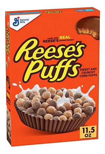 General Mills Cereal De Maíz Y Crema Cacahuate Reeses Puffs