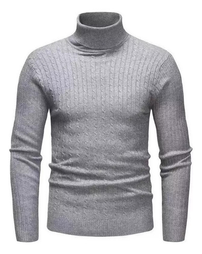 Sweater Cuello Alto Moda Comodo Hombre Invierno Tortug