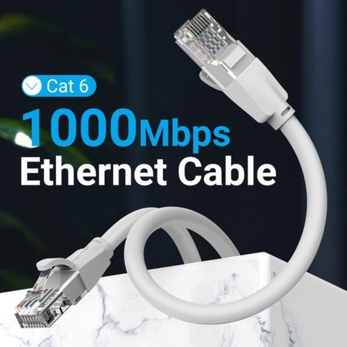 Cable De Red Cat6 Patch Cord Utp 3 Metros Gigabit Vention