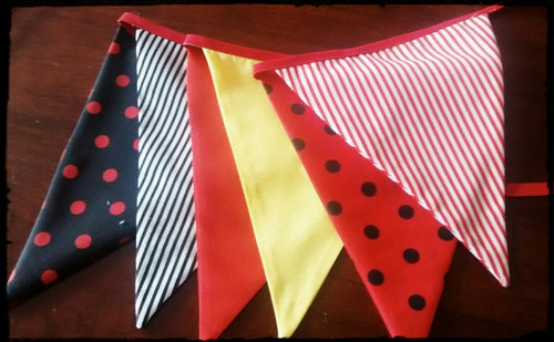 Banderines De Tela, Deco Para Eventos, Cumpleaños,