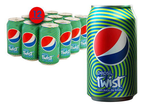 Refrigerante Pepsi Twist Lata 350ml (12 Latas)