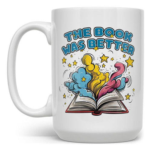 El Libro Era Mejor Taza De Café, Lectura Librosa De Literatu