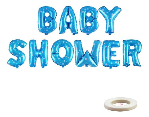 Globo Metalizado Baby Shower 40 Cm De Altura 