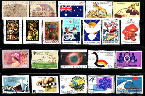 Estampilla Usadas De Australia Conmemorativas 1