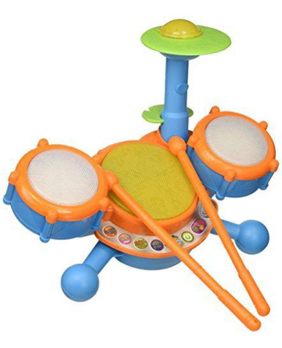 Batería Para Niños Kidibeats Color Naranja
