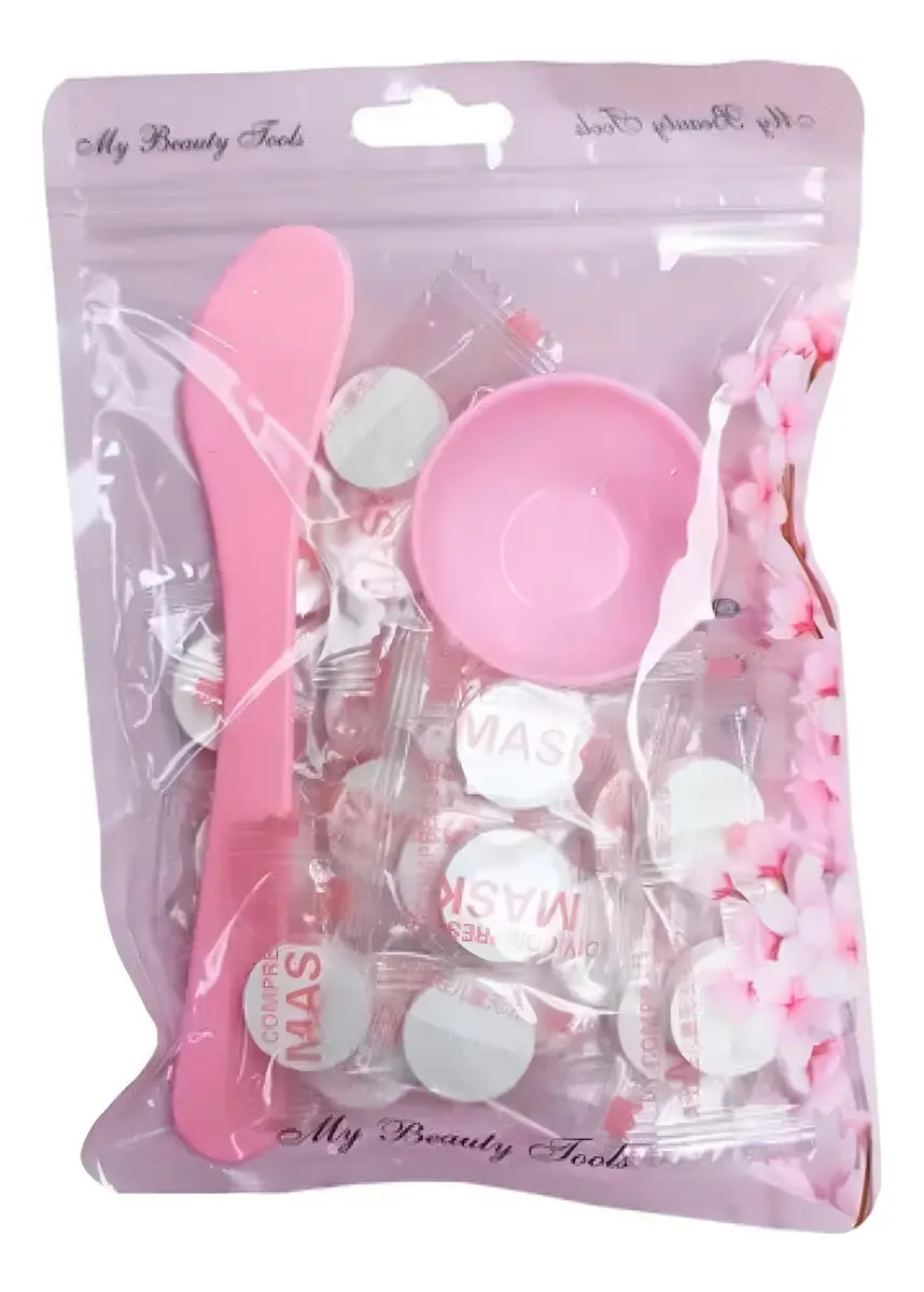 Kit Skincare 20 Máscara Desidratada Potinho E Espátula