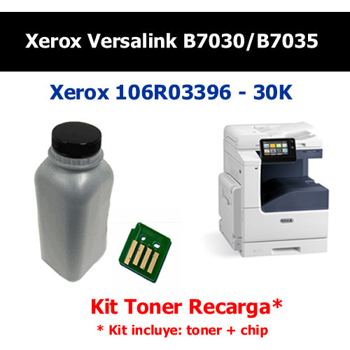 Kit Toner Recarga Xerox Versalink B7025 B7030 B7035