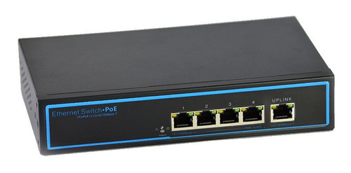 Switch De 4 Puertos Ethernet Poe 10/100mbps 120w Sat
