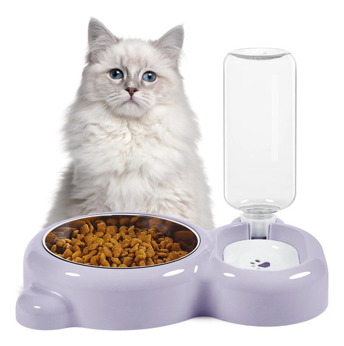 Cuencos Dobles Para Perros Y Gatos, Juego De Cuencos De Agua