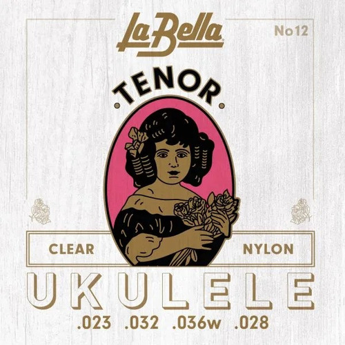 Cuerdas Para Ukulele Tenor La Bella 12 Clear Nylon