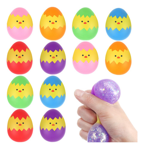 Quimsity Huevos De Pascua Squishy Toys  12 Piezas De Pollit