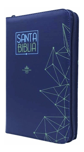 Biblia Cristiana Reina Valera 1960 Letra Grande-forro Azul ®