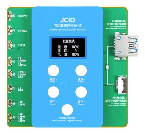 Placa De Reparación Rápida De Batería Jcid Jc Q1 Para iPhone