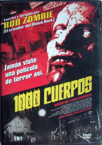 Dvd - 1000 Cuerpos - Dir.: Rob Zombie