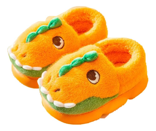 Pantuflas Afelpadas Comodas Antiderrapantes Dinosaurio