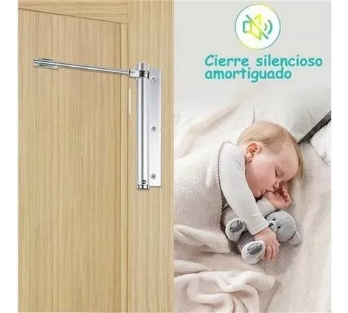 Cierrapuertas Automático Con Resorte De Acero Inoxidable