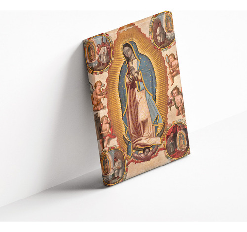 Cuadro Lienzo Canvas 40x30cm Virgen De Guadalupe Milagros