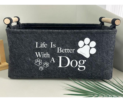 Cesta De Almacenamiento De Juguetes Para Perros, Cesta De